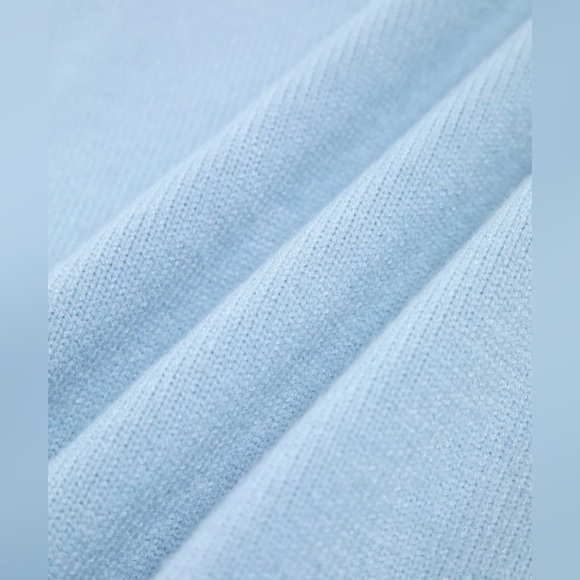 NWT - Commense - Cloudless Sky Turtleneck Oversized Sweater - Blue / L - Picture 5 of 6